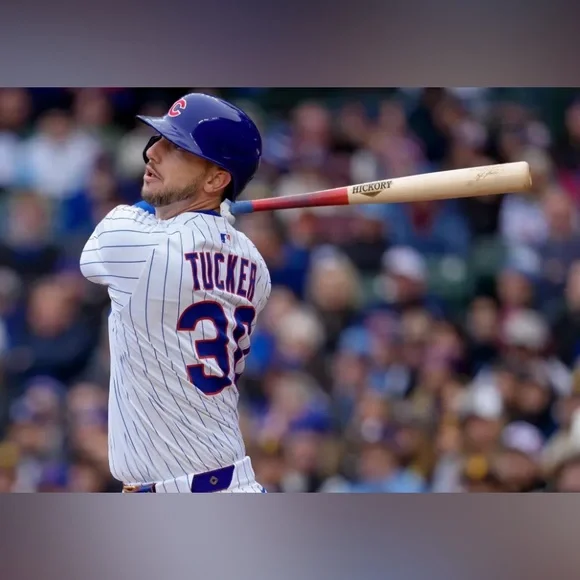 Nike Authentic Pinstripe Chicago Cubs Kyle Tucker #30 MLB Jersey Men’s Sz: L - Picture 4 of 8